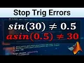 MATLAB Trigonometric Functions How to Use them CORRECTLY