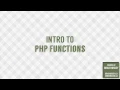 Intro to PHP Functions