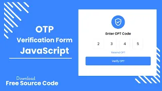JavaScript Simple Project OTP Verification Form