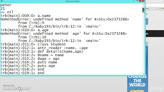 126 Learn python and ruby programming - Accessing attributes