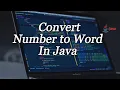 Number to Word in Java