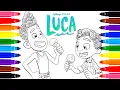 Luca and Alberto Ice Cream Disney Pixar Luca Coloring Pages