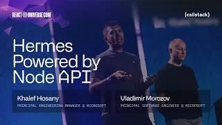 Hermes Node API A Match Made in Heaven Khalef Hosany Vladimir Morozov at RUC 2025