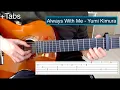Download Lagu Spirited Away - Always With Me Guitar Cover +Tabs | Capo 3