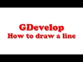 GDevelop 5 How to draw a line