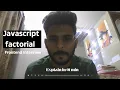 JavaScript Factorial Number Using For Loop JavaScript in 01 min Hindi