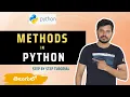 Python Tutorials For Beginners in Telugu - Tutorial 17 Methods in Python