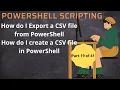 How do I Export a CSV file from PowerShell