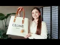 Celine Canvas Tote Bag Review What fits in my bag
