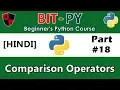 HINDI BIT-PY Beginner s Python Course Part Comparison Operators
