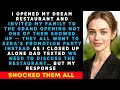 Download Lagu I Opened My DREAM RESTURANT And Invited My FAMILY To The GRAND Opening-No One SHOWED UP..