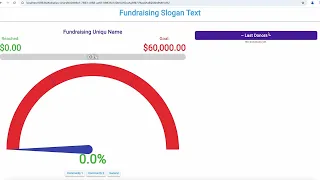 Free Charity Fundraising Tracker - Live Donation Chart Thermometer