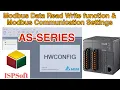 Delta PLC AS-Series Modbus Communication And Read Write data Complete