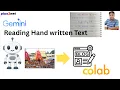 Gemini AI with Python Extract Text from Images using Google Colab