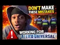 Don t Make These Mistakes Working For Allied Universal
