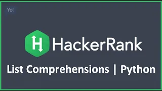 List Comprehensions Hacker rank Solution in Python