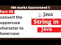 convert the uppercase character to lowercase Java ICSE programs Important java programs