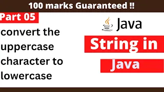 convert the uppercase character to lowercase Java ICSE programs Important java programs