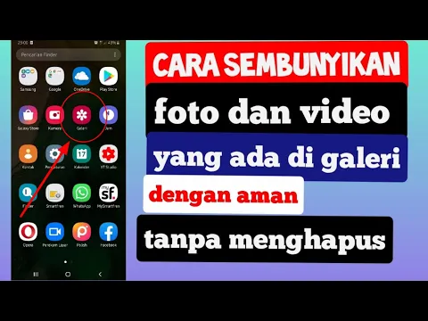 cara menyembunyikan foto dan video di galeri untuk semua hp android