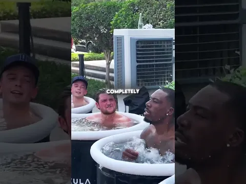 When he tried the ice bath challenge, he thought it would be easy...