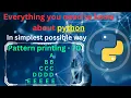 Pattern printing 70 Alphabets - 6 pattern printing in python tutorial python full course