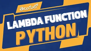 Master Python Lambda Functions Map Filter and Sorted Explained Lambda in Telugu -29
