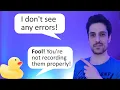 Error recording - How to record errors in your application to debug later