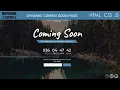 Dynamic Coming Soon Landing Page using CSS and Javascript