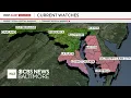 Maryland under tornado watch as storms move through state