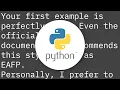 Are nested blocks in Python a good programming practice