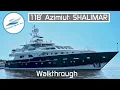 118ft Azimut SHALIMAR Million $ Walkthrough | YachtSpecsDirect.com | YachtBuying101.com