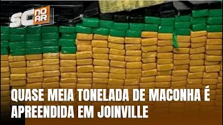Quase meia tonelada de maconha é apreendida pela polícia em Joinville no fim de semana