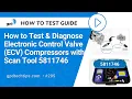 Test Diagnose Electronic Control Valve ECV Automotive Compressor with gpd Scan Tool 5811746