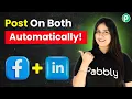 Post on Facebook and LinkedIn Together Automatically