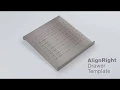 AlignRight Cabinet Hardware Installation Template for Knobs - Cabinet Drawers