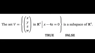 Download What is a Subspace [Passing Linear Algebra] MP3