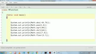 Maths function in Java Class 8 9 10 Math floor Mathceil