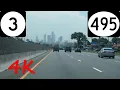 NJ Route 3 Lincoln Tunnel eastbound 4K