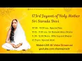 Lagu 173rd Jayanti of Holy Mother Sri Sarada Devi - Chennai Math (4K Live)