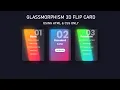 Glassmorphism 3D Flip card Hover Effect Using HTML CSS Glassmorphism Effects