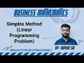 Simplex Method Linear Programming Business Mathematics Graduation