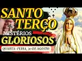 Download Lagu Santo Terço de hoje Quarta-feira (30/08/2023)🌹Mistérios Gloriosos🌹Terço Mariano / Terço de Fátima
