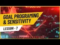 Goal Programming Sensitivity Analysis Operations Research Industrial Engineering BE AWARE