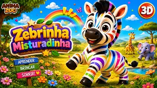 Zebrinha Listradinha 🦓 | Música Infantil Divertida | Animazoo