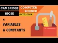 89 CAMBRIDGE IGCSE 0478-0984 8 1 Variables and constants