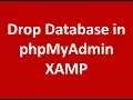How to drop database from my PHPMYADMIN MySQL