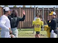 LSU running backs open fall camp inc Dilin Jones 13 Caden Durham 29 Harlem Berry 22