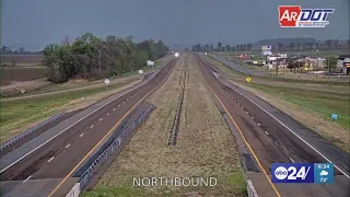 Meteorologists spot tornado on live TV in Trumann Arkansas