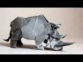 Origami Rhino by Miyajima Noboru