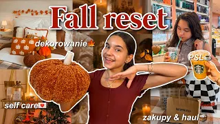 FALL RESET 🍂🧸 przygotowania do jesieni: dekorowanie pokoju, jesienne zakupy & self care